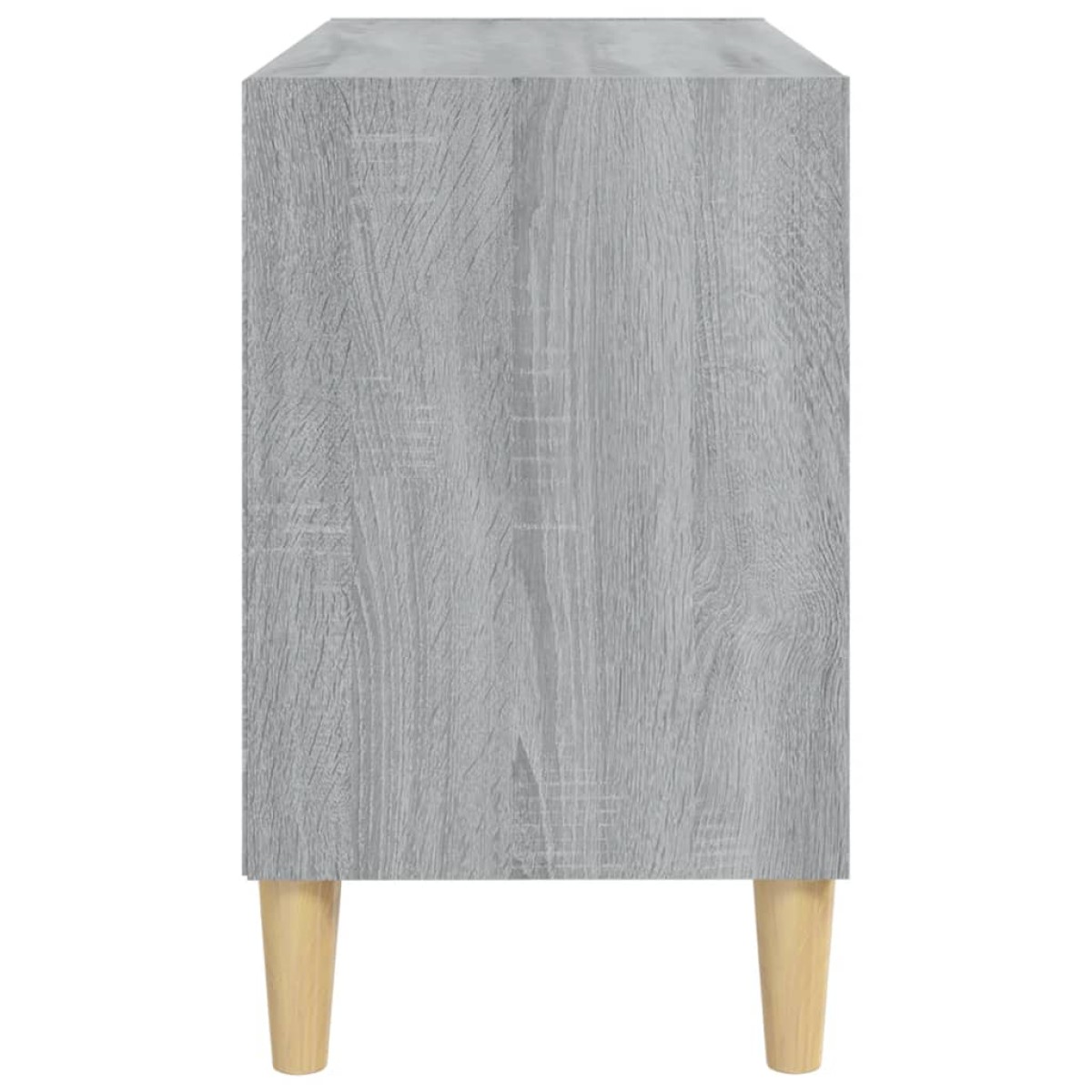 vidaXL Έπιπλο Τηλεόρασης Γκρι Sonoma 69,5x30x50εκ & Μασίφ Ξύλινα Πόδια