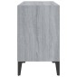 vidaXL Έπιπλο Τηλεόρασης Γκρι Sonoma 69,5x30x50 εκ. με Μεταλλικά Πόδια