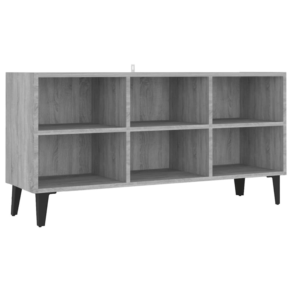 vidaXL Έπιπλο Τηλεόρασης Γκρι 103,5 x 30 x 50 εκ. με Μεταλλικά Πόδια Sonoma