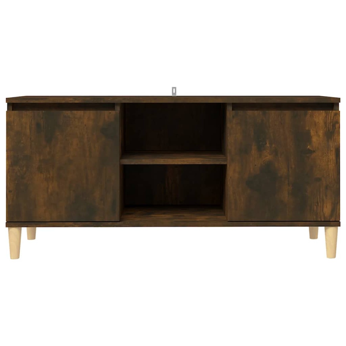 vidaXL Έπιπλο Τηλεόρασης Καπν. Δρυς 103,5x35x50 εκ. Μασίφ Ξύλινα Πόδια