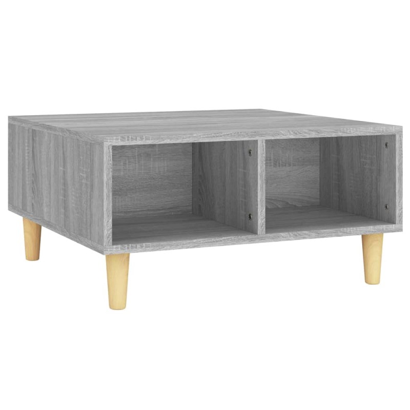 vidaXL Τραπεζάκι Σαλονιού Γκρι Sonoma 60 x 60 x 30 εκ. από Μοριοσανίδα