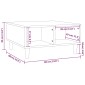 vidaXL Τραπεζάκι Σαλονιού Γκρι Sonoma 60 x 60 x 30 εκ. από Μοριοσανίδα