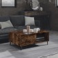 vidaXL Τραπεζάκι Σαλονιού Καπνιστή Δρυς 90x60x35 εκ. από Μοριοσανίδα