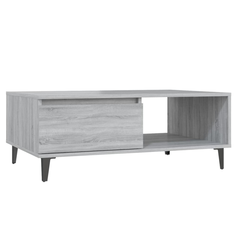 vidaXL Τραπεζάκι Σαλονιού Γκρι Sonoma 90x60x35 εκ. Επεξεργασμένο Ξύλο