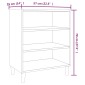 vidaXL Ραφιέρα Γκρι Sonoma 57 x 35 x 70 εκ. από Μοριοσανίδα