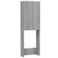 vidaXL Ντουλάπι Πλυντηρίου Γκρι Sonoma 64 x 25,5 x 190 εκ.