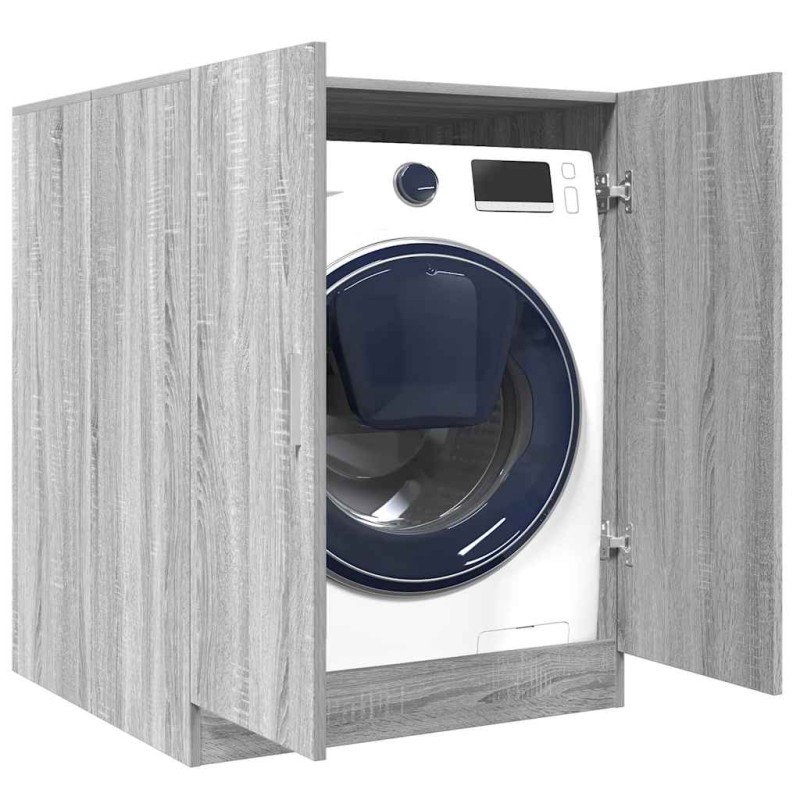 vidaXL Ντουλάπι Πλυντηρίου Γκρι Sonoma 71 x 71,5 x 91,5 εκ.