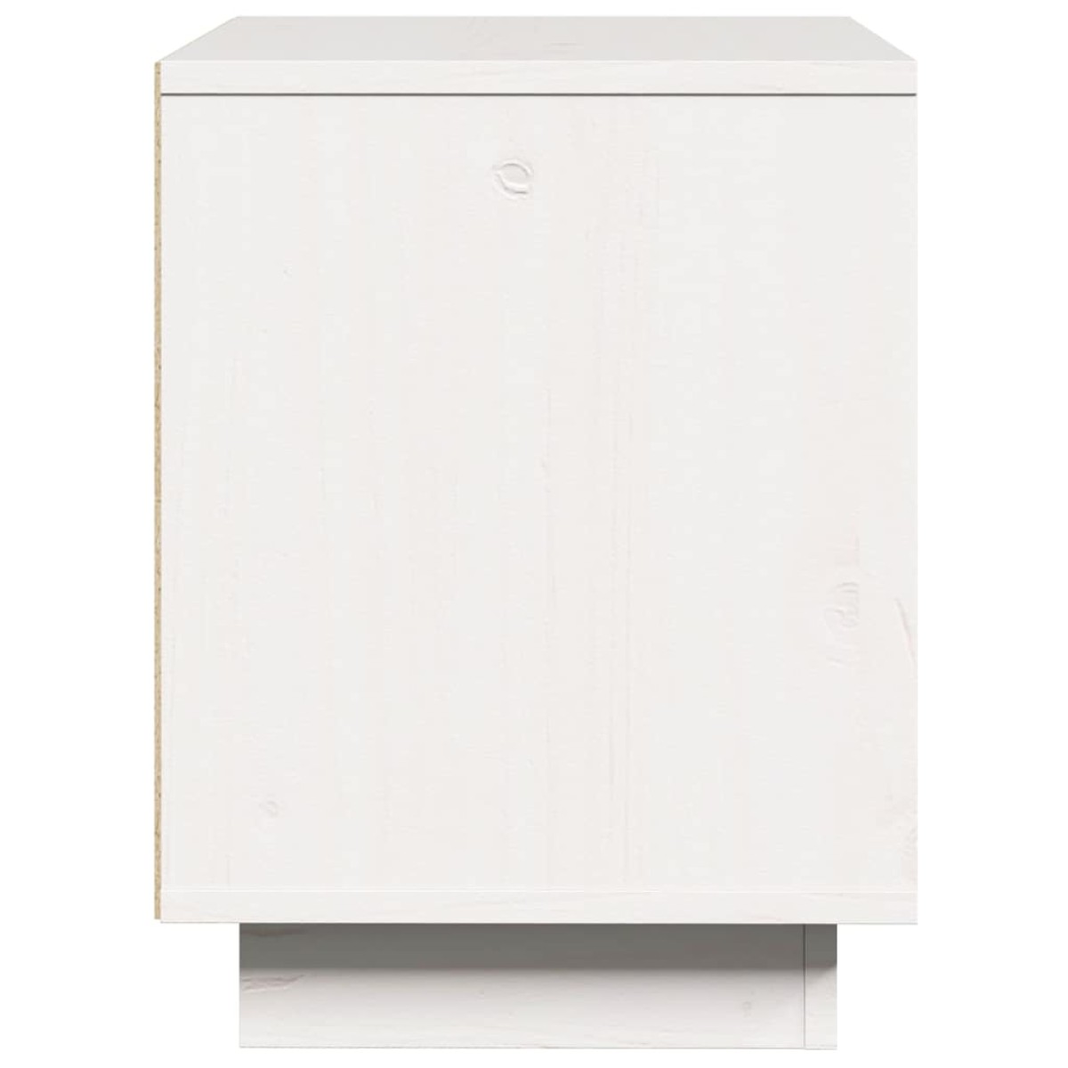vidaXL Κομοδίνο Λευκό 40 x 30 x 40 εκ. από Μασίφ Ξύλο Πεύκου