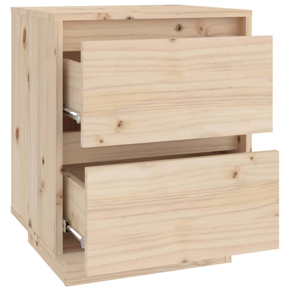 vidaXL Κομοδίνο 40 x 35 x 50 εκ. από Μασίφ Ξύλο Πεύκου