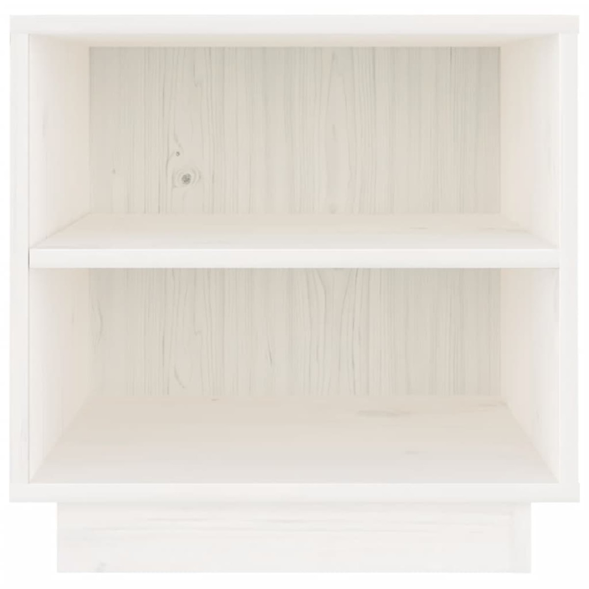 vidaXL Κομοδίνα 2 τεμ. Λευκά 40 x 34 x 40 εκ. από Μασίφ Ξύλο Πεύκου
