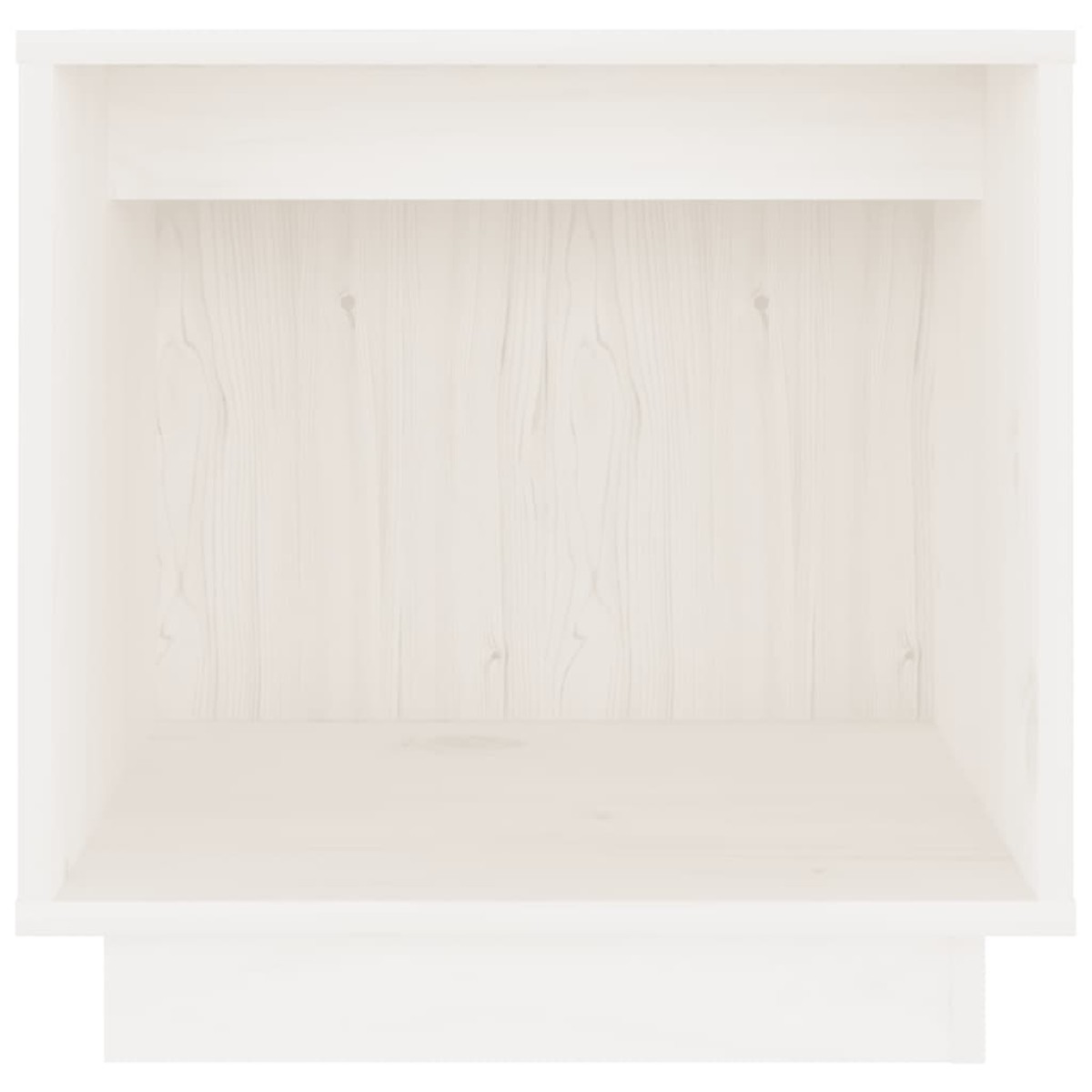 vidaXL Κομοδίνα 2 τεμ. Λευκά 40 x 30 x 40 εκ. από Μασίφ Ξύλο Πεύκου