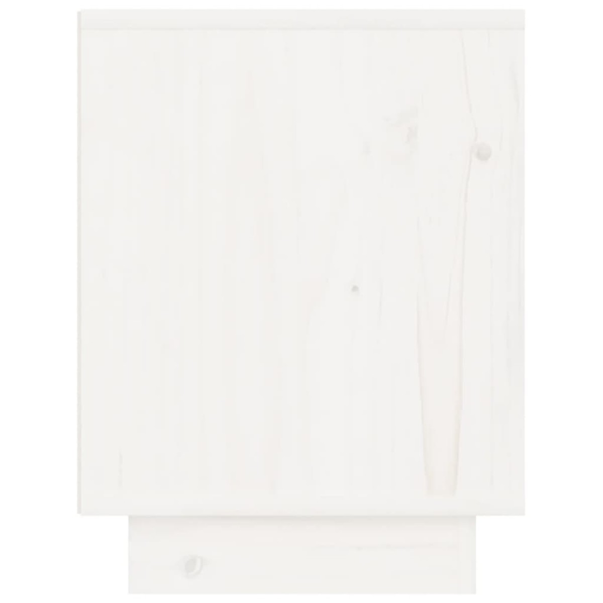 vidaXL Κομοδίνα 2 τεμ. Λευκά 40 x 30 x 40 εκ. από Μασίφ Ξύλο Πεύκου