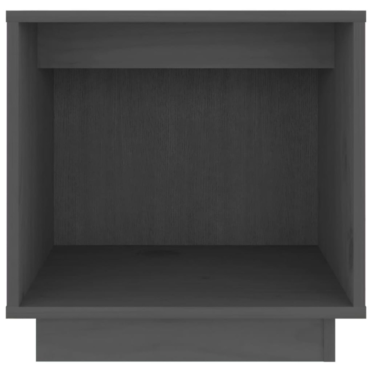 vidaXL Κομοδίνα 2 τεμ. Γκρι 40 x 30 x 40 εκ. από Μασίφ Ξύλο Πεύκου