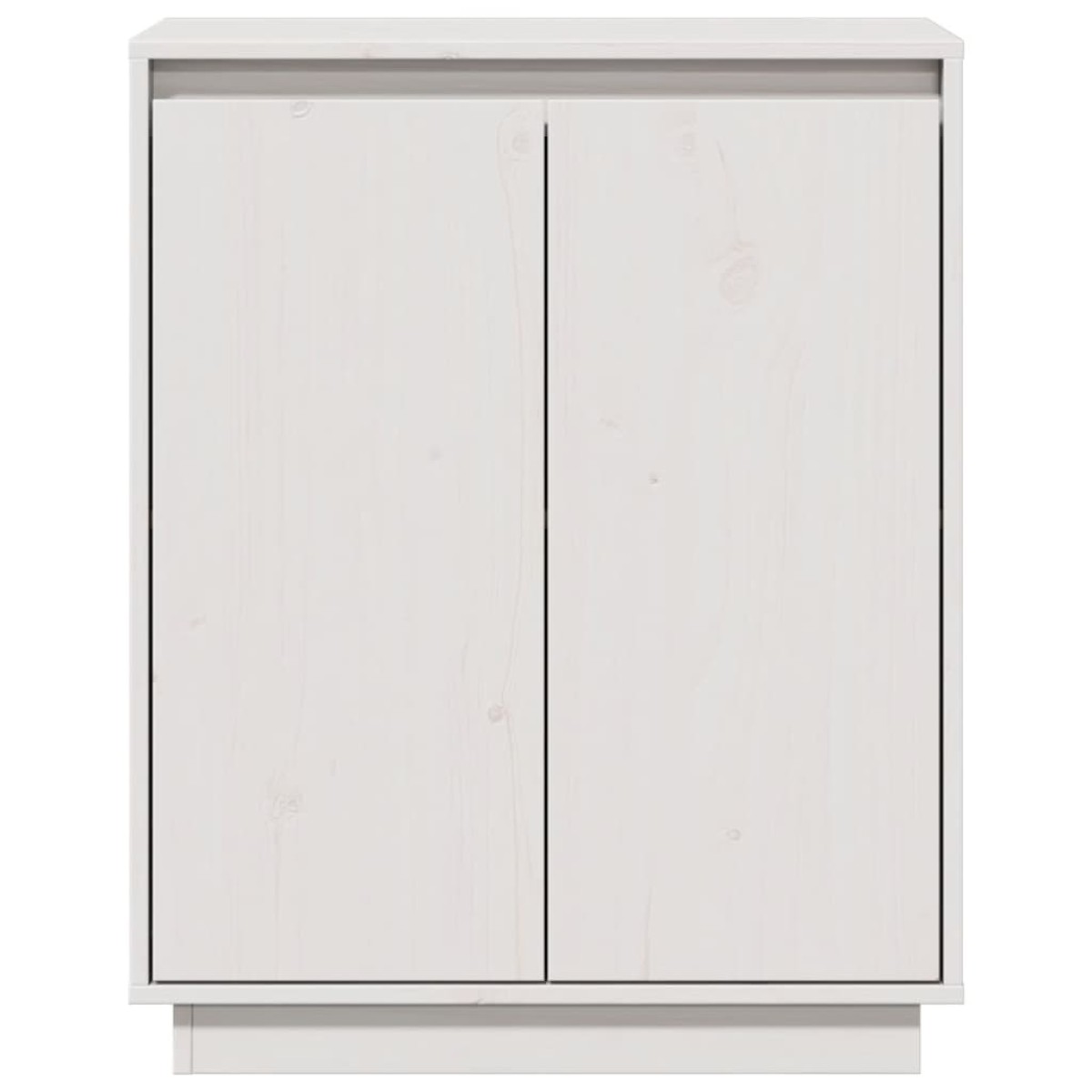 vidaXL Ντουλάπι Λευκό 60 x 34 x 75 εκ. από Μασίφ Ξύλο Πεύκου