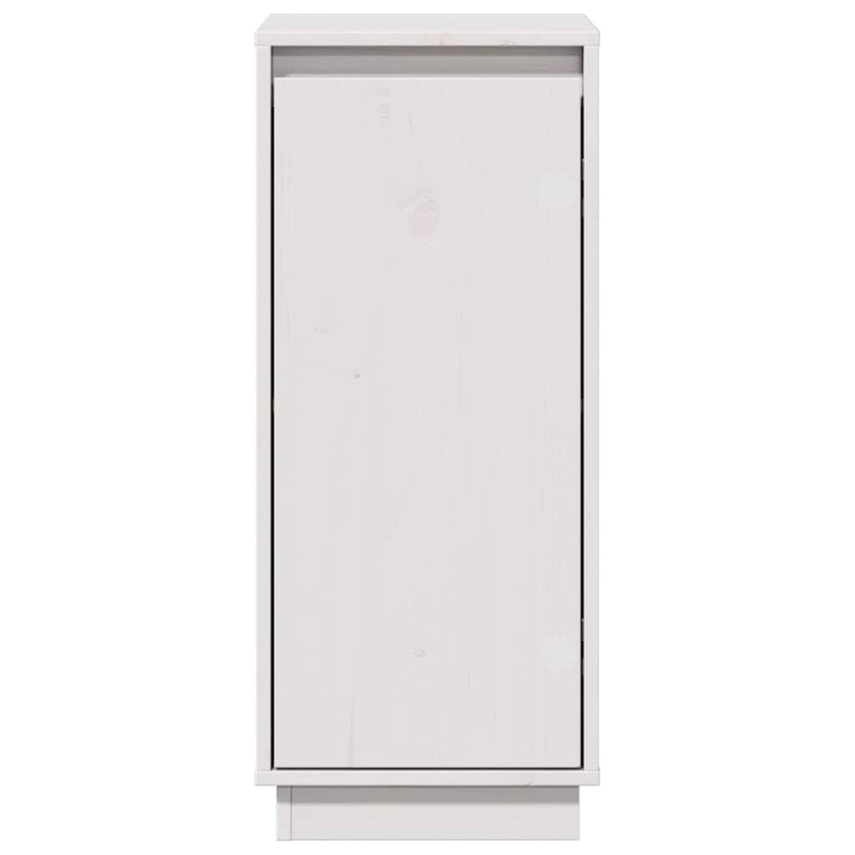 vidaXL Ντουλάπι Λευκό 31,5 x 34 x 75 εκ. από Μασίφ Ξύλο Πεύκου