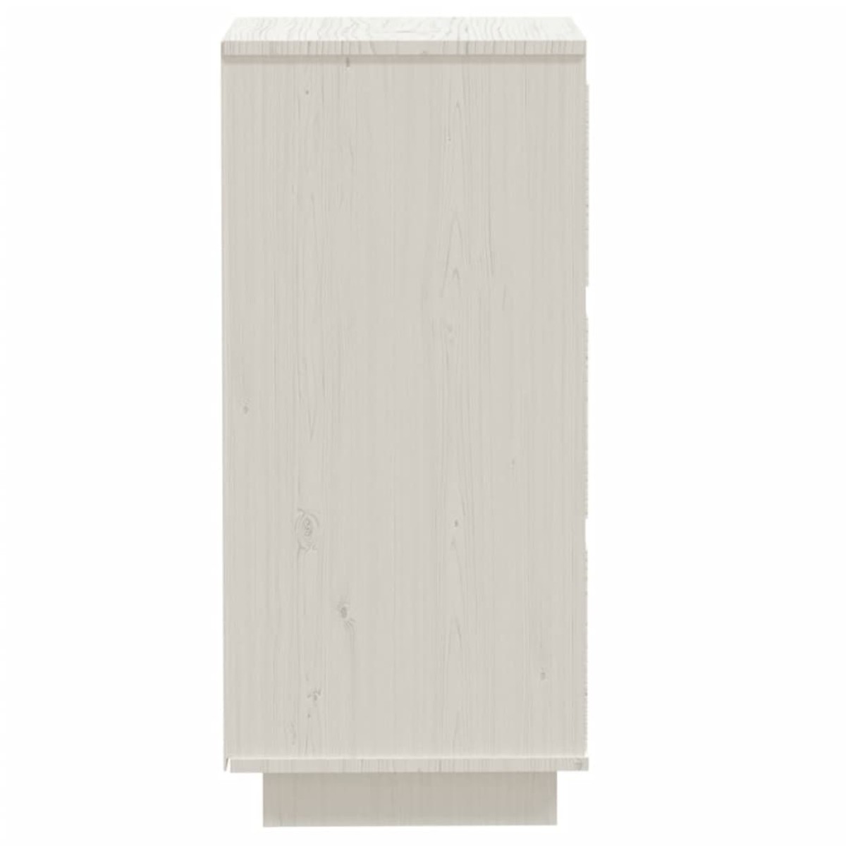 vidaXL Συρταριέρες 2 τεμ. Λευκές 32x34x75 εκ. από Μασίφ Ξύλο Πεύκου