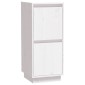 vidaXL Ντουλάπια 2 τεμ. Λευκά 31,5 x 34 x 75 εκ. από Μασίφ Ξύλο Πεύκου