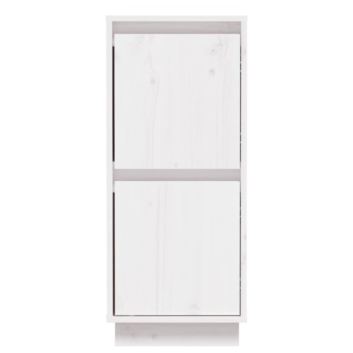 vidaXL Ντουλάπια 2 τεμ. Λευκά 31,5 x 34 x 75 εκ. από Μασίφ Ξύλο Πεύκου