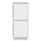 vidaXL Ντουλάπια 2 τεμ. Λευκά 31,5 x 34 x 75 εκ. από Μασίφ Ξύλο Πεύκου