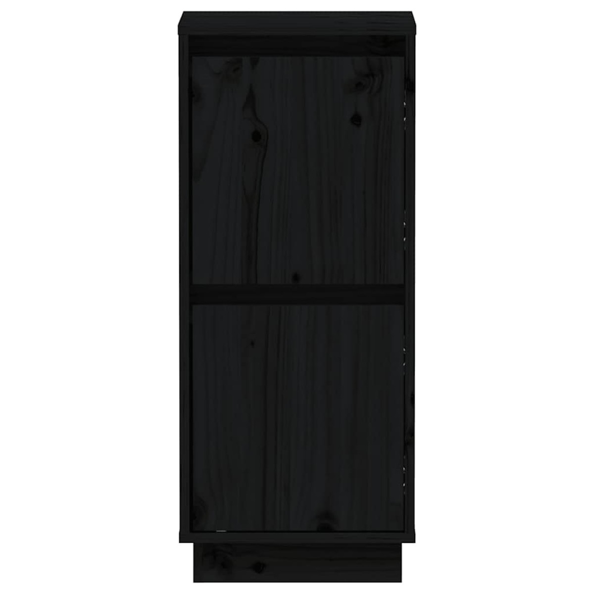 vidaXL Ντουλάπια 2 τεμ. Μαύρα 31,5 x 34 x 75 εκ. από Μασίφ Ξύλο Πεύκου