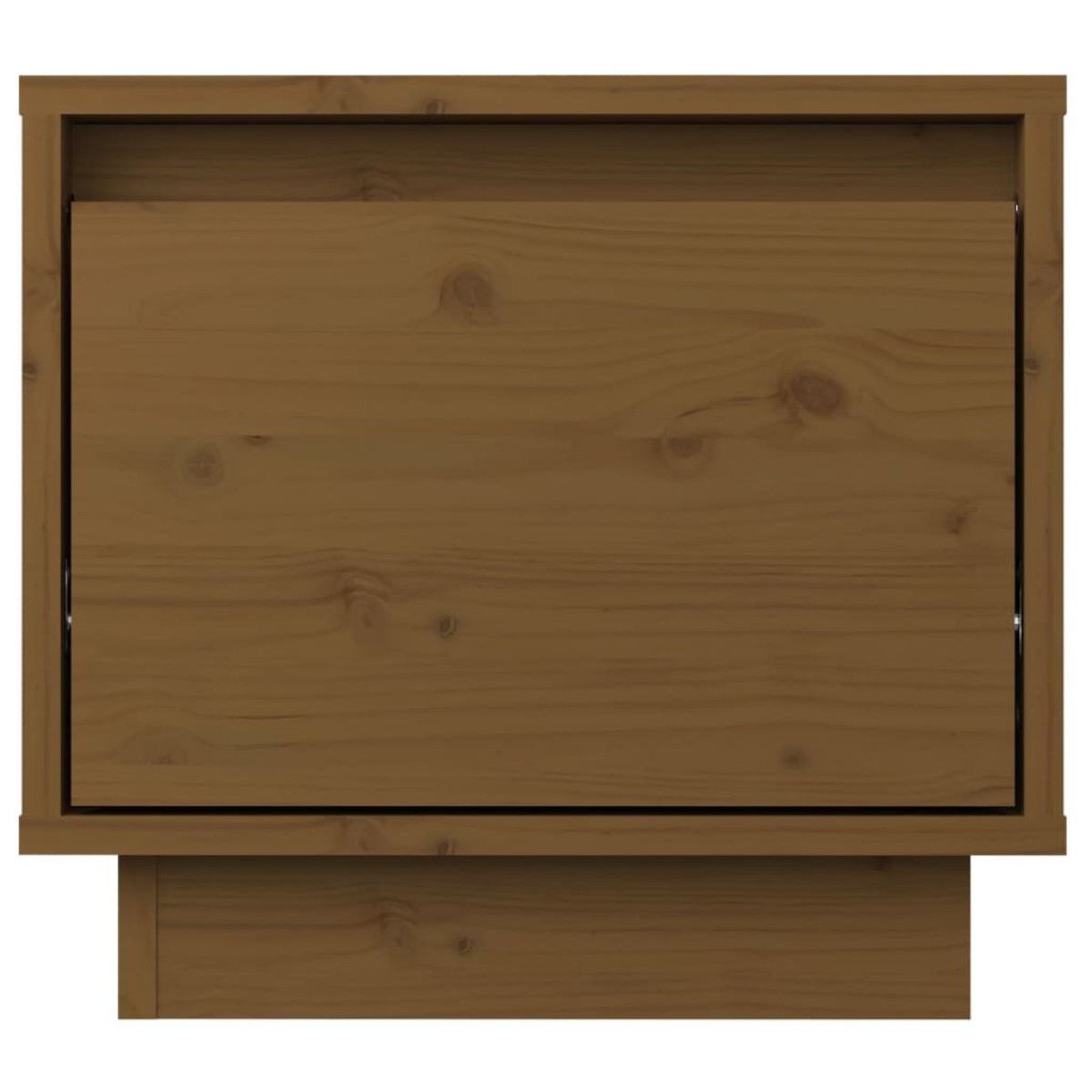 vidaXL Κομοδίνα 2 τεμ. Καφέ Μελί 35 x 34 x 32 εκ. Μασίφ Ξύλο Πεύκου