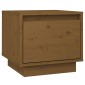 vidaXL Κομοδίνα 2 τεμ. Καφέ Μελί 35 x 34 x 32 εκ. Μασίφ Ξύλο Πεύκου