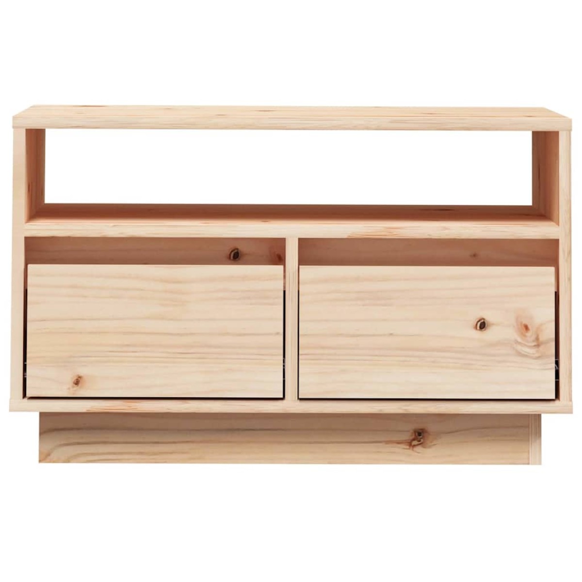 vidaXL Έπιπλο Τηλεόρασης 60 x 35 x 37 εκ. από Μασίφ Ξύλο Πεύκου