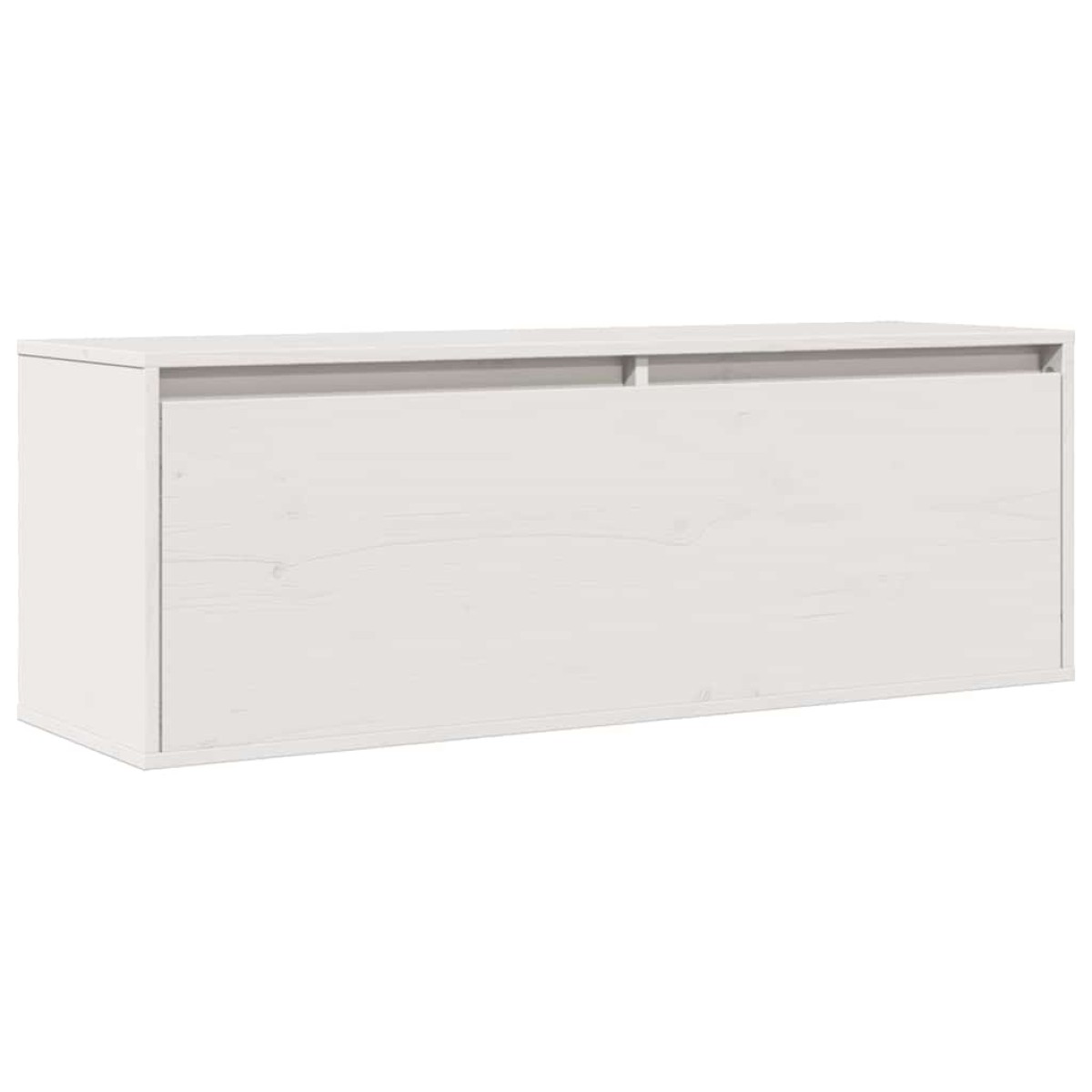 vidaXL Ντουλάπι Τοίχου Λευκό 100 x 30 x 35 εκ. από Μασίφ Ξύλο Πεύκου