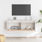 vidaXL Ντουλάπι Τοίχου Λευκό 100 x 30 x 35 εκ. από Μασίφ Ξύλο Πεύκου