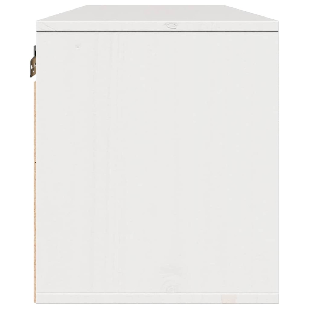 vidaXL Ντουλάπι Τοίχου Λευκό 100 x 30 x 35 εκ. από Μασίφ Ξύλο Πεύκου