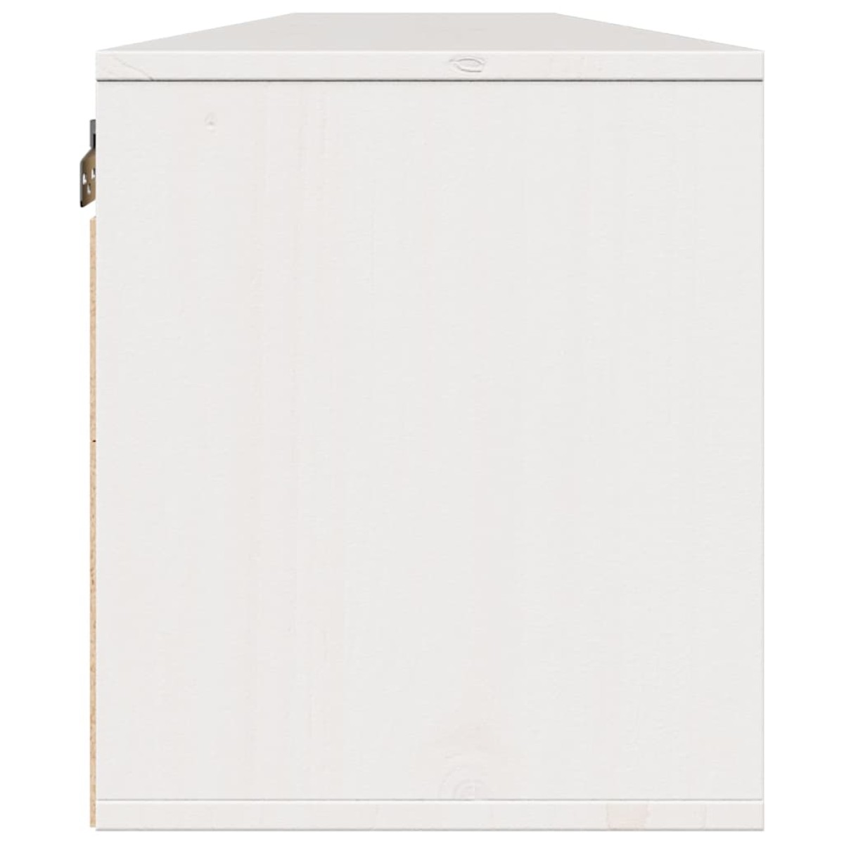 vidaXL Ντουλάπια Τοίχου 2 τεμ. Λευκά 100x30x35 εκ. Μασίφ Ξύλο Πεύκου