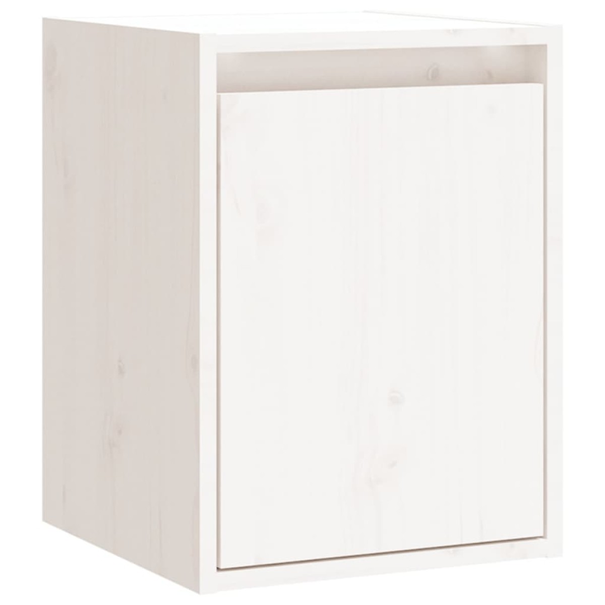 vidaXL Ντουλάπια Τοίχου 2 τεμ. Λευκά 30x30x40 εκ. Μασίφ Ξύλο Πεύκου