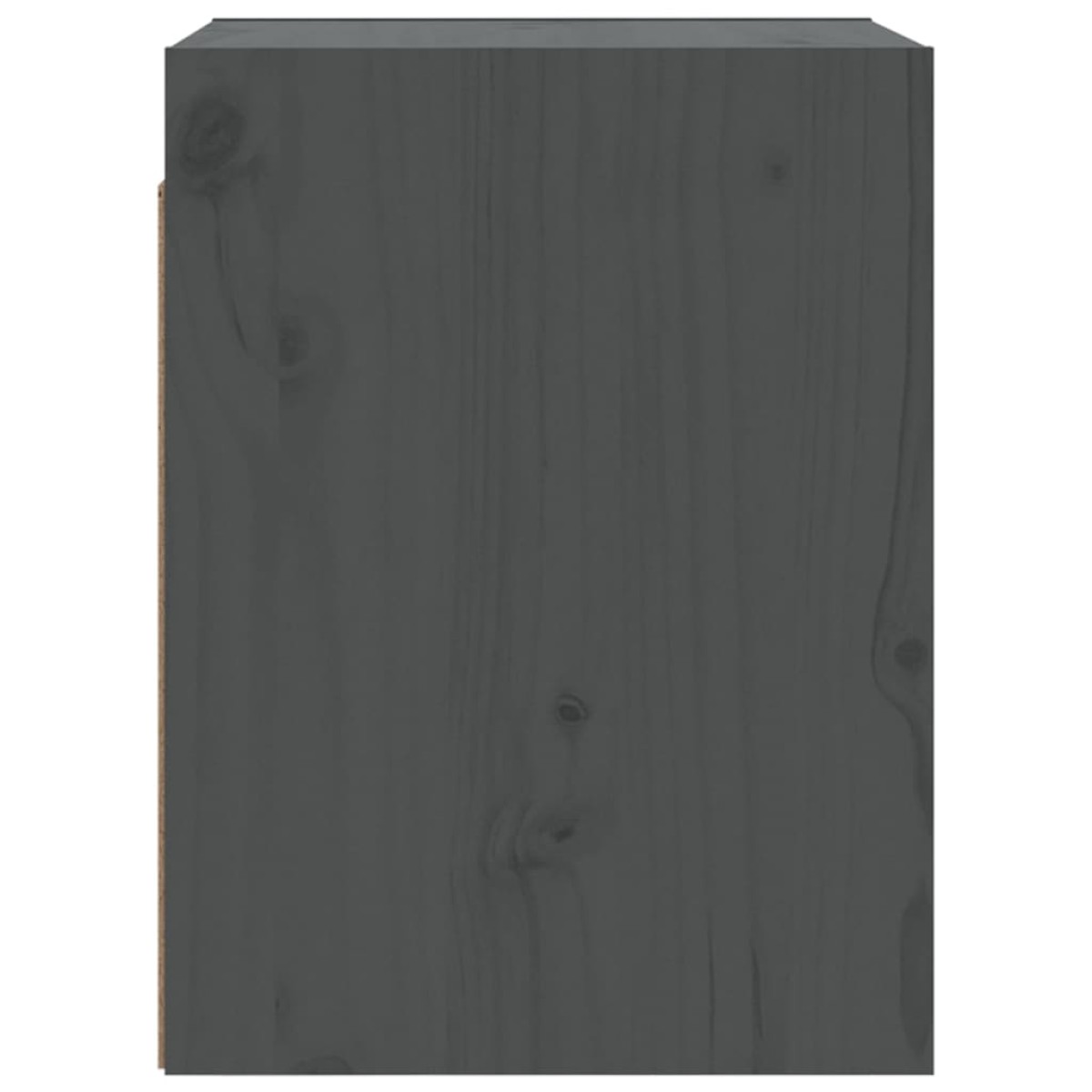 vidaXL Ντουλάπια Τοίχου 2 τεμ. Γκρι 30x30x40 εκ. Μασίφ Ξύλο Πεύκου
