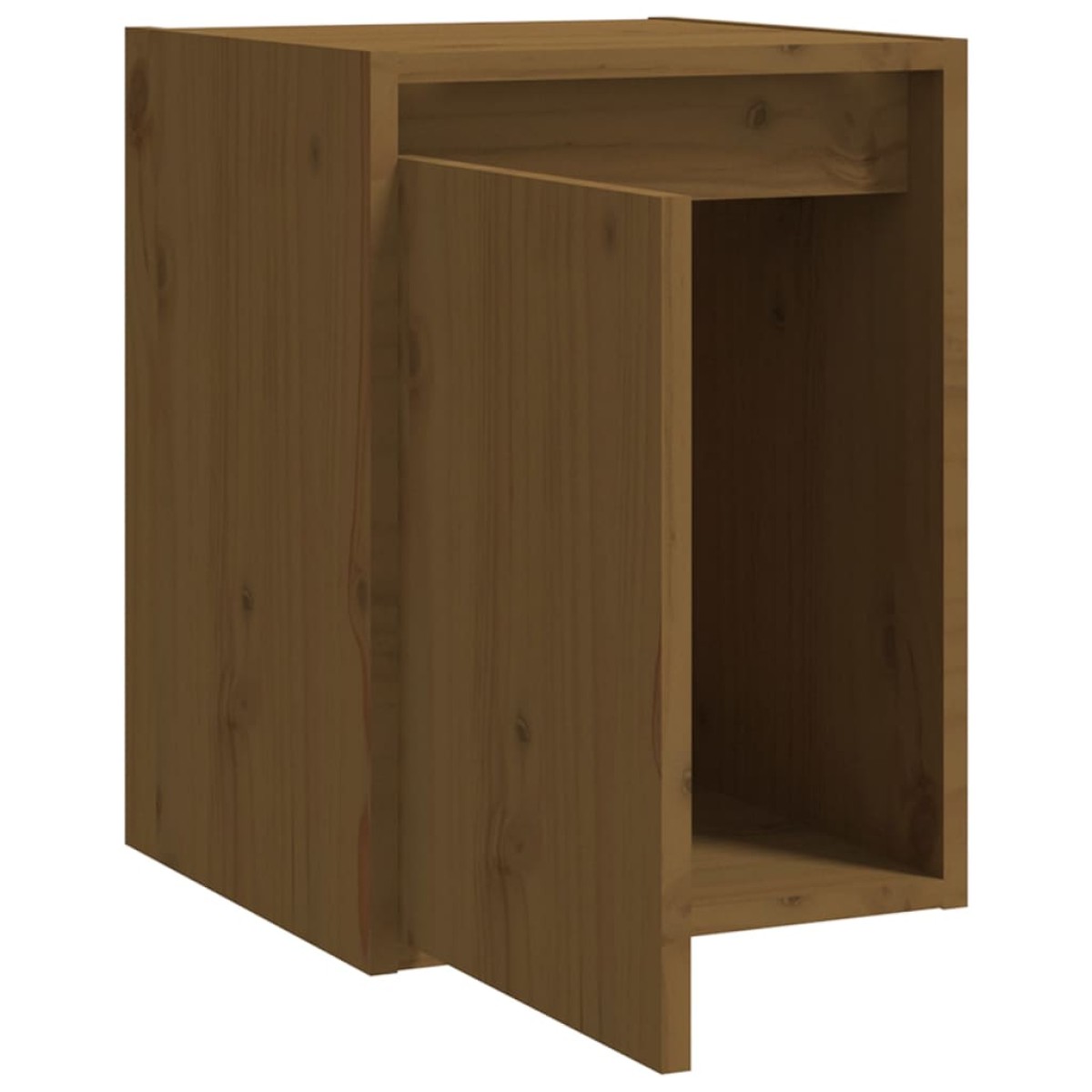 vidaXL Ντουλάπια Τοίχου 2 τεμ. Καφέ Μελί 30x30x40εκ Μασίφ Ξύλο Πεύκου