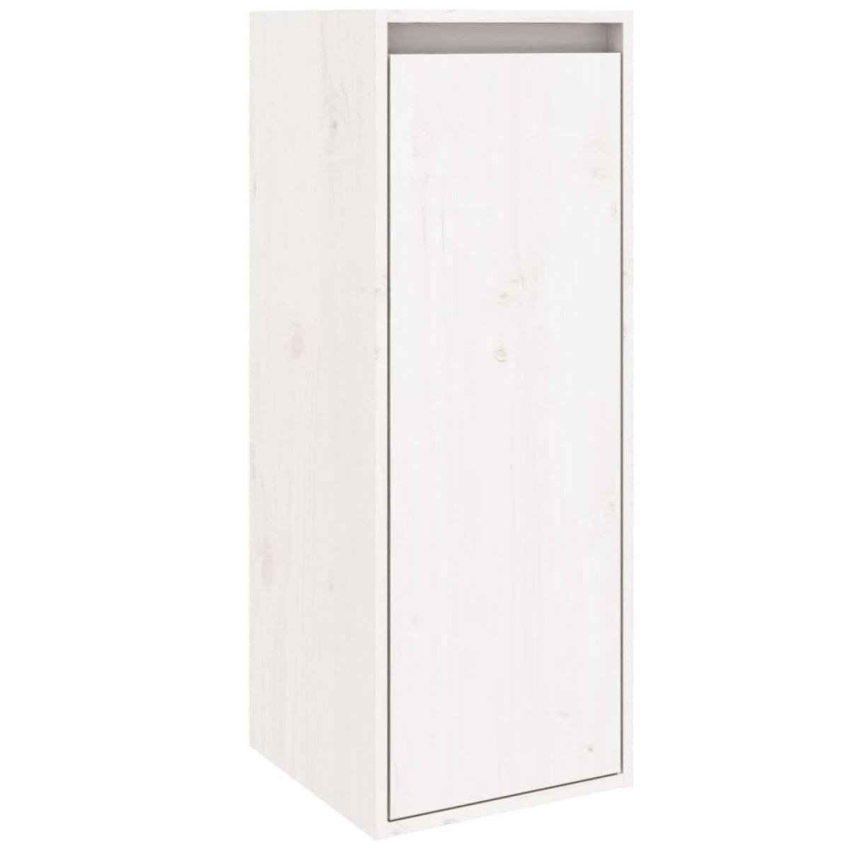 vidaXL Ντουλάπια Τοίχου 2 τεμ. Λευκά 30x30x80 εκ από Μασίφ Ξύλο Πεύκου