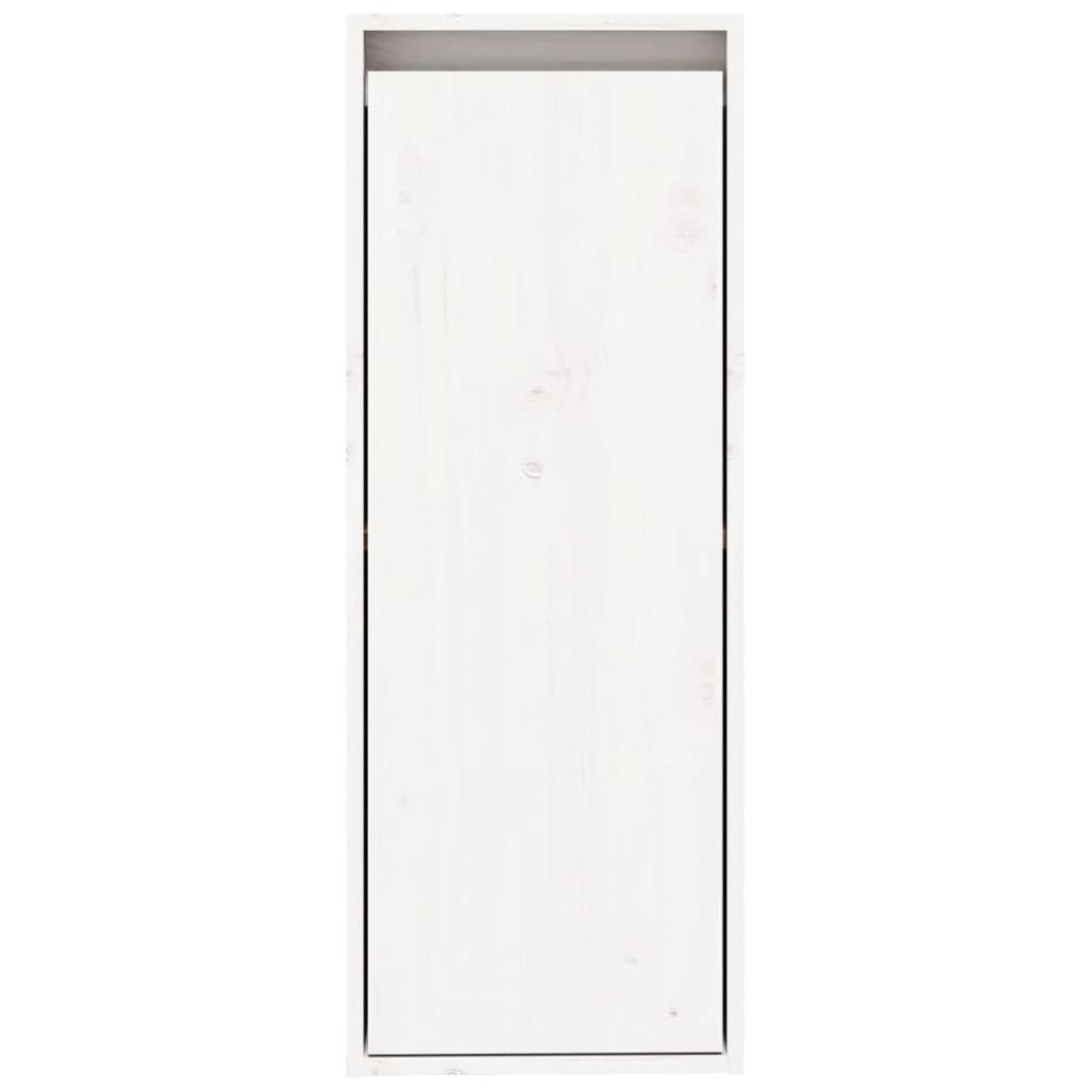 vidaXL Ντουλάπια Τοίχου 2 τεμ. Λευκά 30x30x80 εκ από Μασίφ Ξύλο Πεύκου