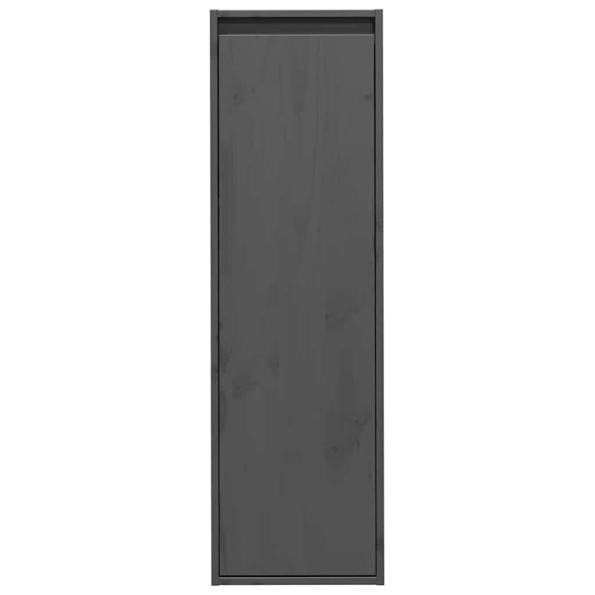 vidaXL Ντουλάπια Τοίχου 2 τεμ. Γκρι 30x30x100εκ από Μασίφ Ξύλο Πεύκου