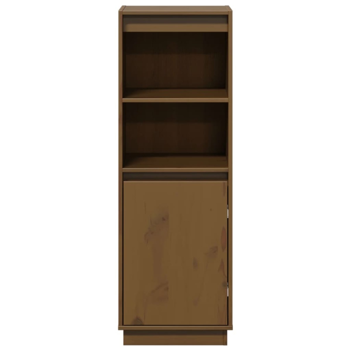 vidaXL Ντουλάπι Καφέ Μελί 37 x 34 x 110 εκ. από Μασίφ Ξύλο Πεύκου