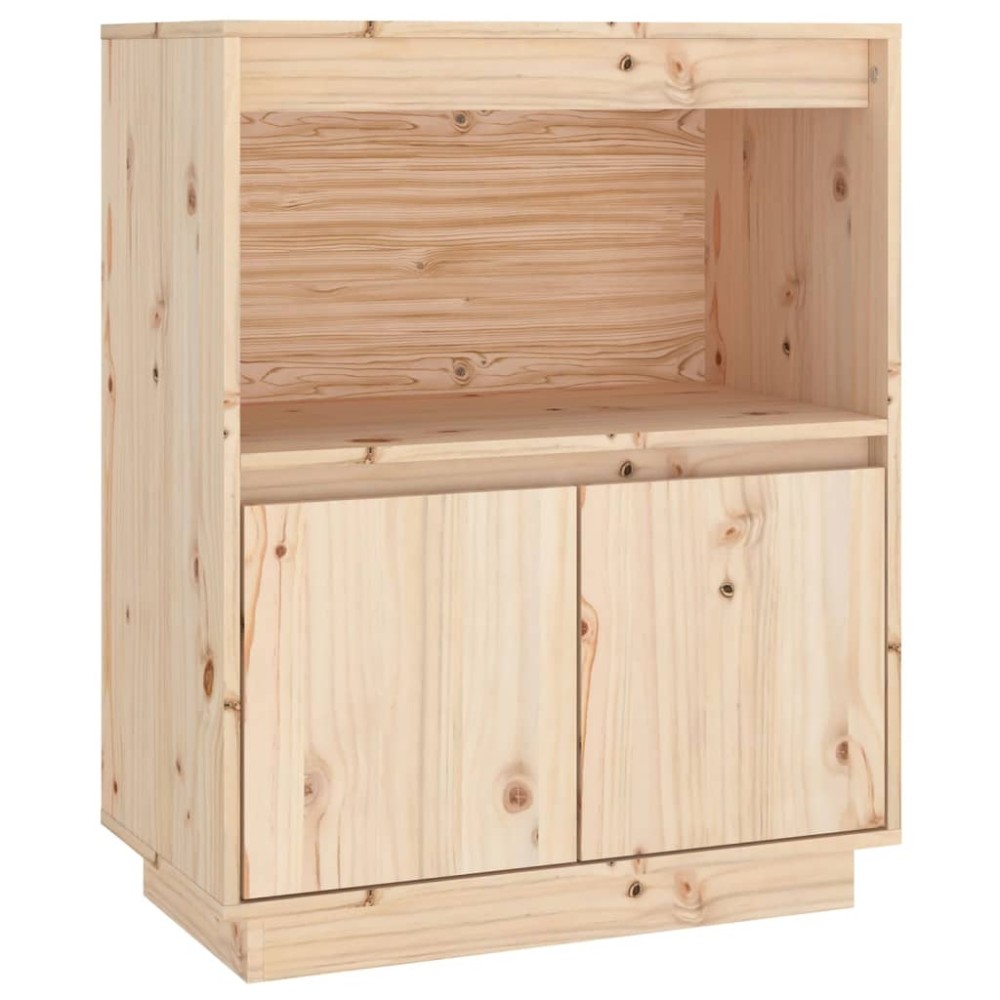 vidaXL Ντουλάπι 60 x 34 x 75 εκ. από Μασίφ Ξύλο Πεύκου