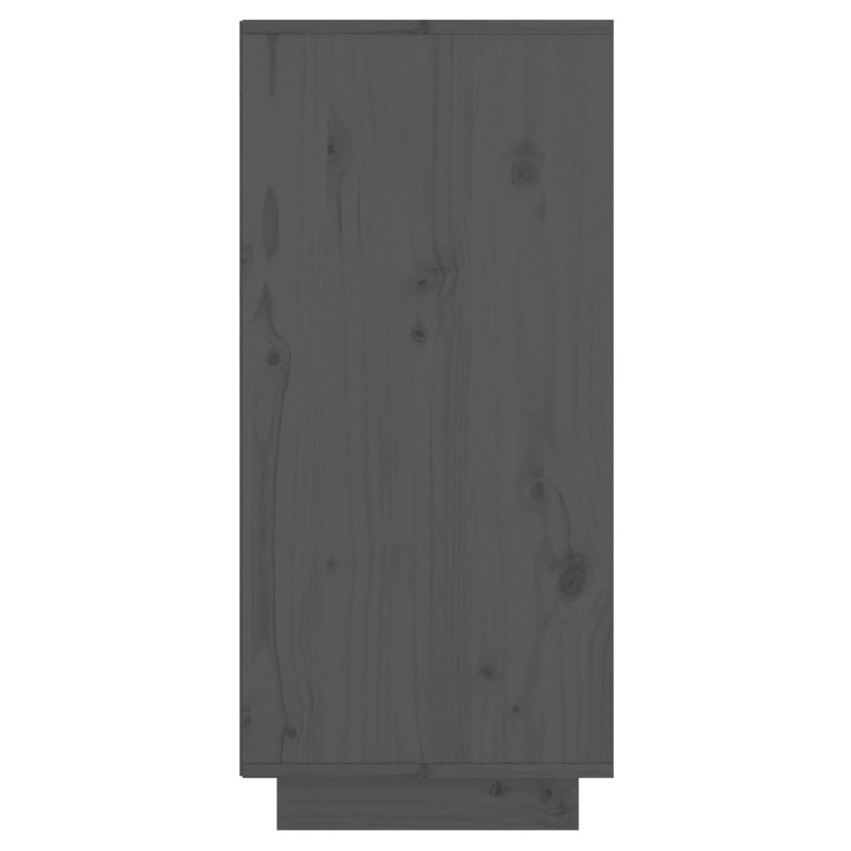 vidaXL Ντουλάπι Γκρι 60 x 34 x 75 εκ. από Μασίφ Ξύλο Πεύκου