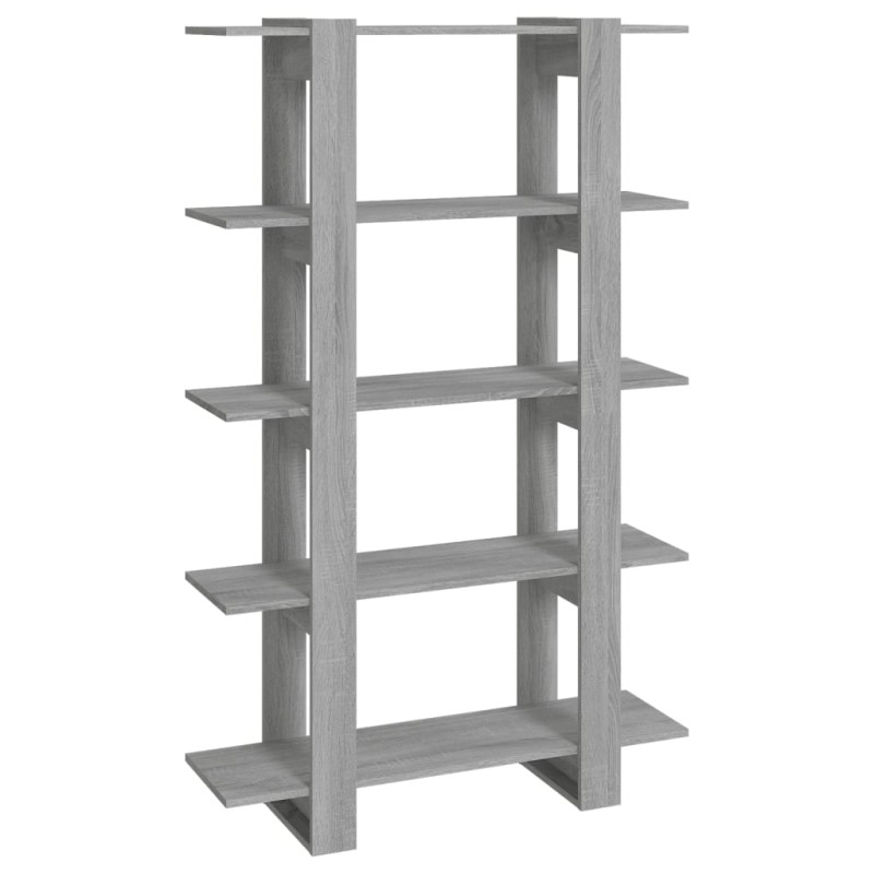vidaXL Βιβλιοθήκη/Διαχωριστικό Χώρου Γκρι Sonoma 100 x 30 x 160 εκ.
