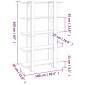 vidaXL Βιβλιοθήκη/Διαχωριστικό Χώρου Γκρι Sonoma 100 x 30 x 160 εκ.
