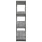 vidaXL Βιβλιοθήκη/Διαχωριστικό Χώρου Γκρι Sonoma 100 x 30 x 123,5 εκ.