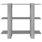 vidaXL Βιβλιοθήκη/Διαχωριστικό Χώρου Γκρι Sonoma 100 x 30 x 87 εκ.