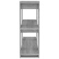 vidaXL Βιβλιοθήκη/Διαχωριστικό Χώρου Γκρι Sonoma 100 x 30 x 87 εκ.