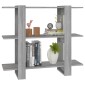 vidaXL Βιβλιοθήκη/Διαχωριστικό Χώρου Γκρι Sonoma 100 x 30 x 87 εκ.