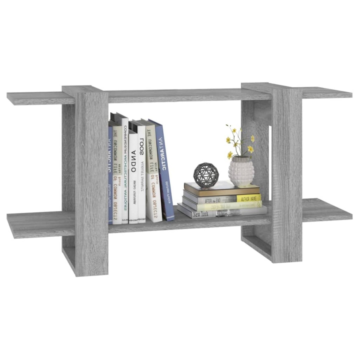 vidaXL Βιβλιοθήκη Ραφιέρα Γκρι Sonoma 100x30x51 εκ. Επεξεργασμένο Ξύλο