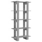 vidaXL Βιβλιοθήκη/Διαχωρ. Χώρου Γκρι Sonoma 80x30x160 εκ. Μοριοσανίδα