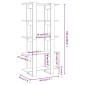 vidaXL Βιβλιοθήκη/Διαχωρ. Χώρου Γκρι Sonoma 80x30x160 εκ. Μοριοσανίδα