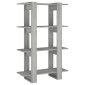 vidaXL Βιβλιοθήκη/Διαχωριστικό Χώρου Γκρι Sonoma 80 x 30 x 123,5 εκ.